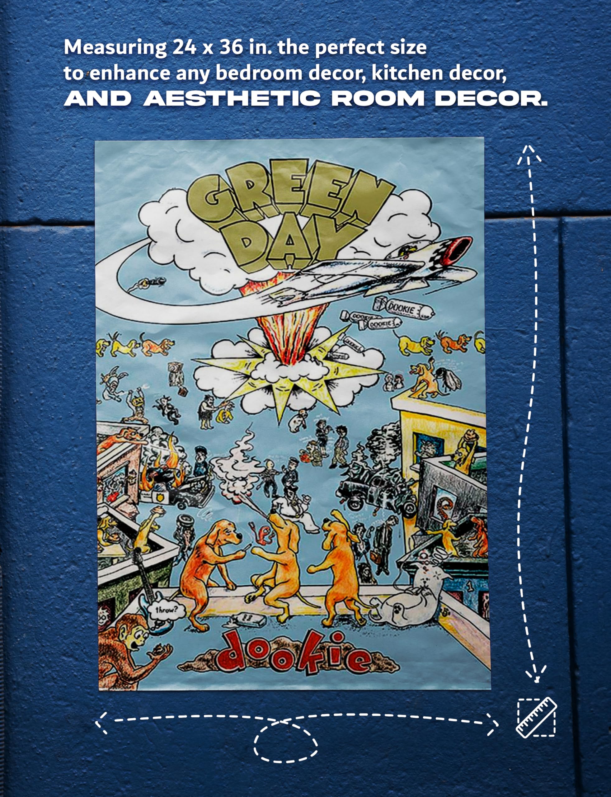 Amazon.com: Pyramid America Green Day Poster - Dookie Album Cover